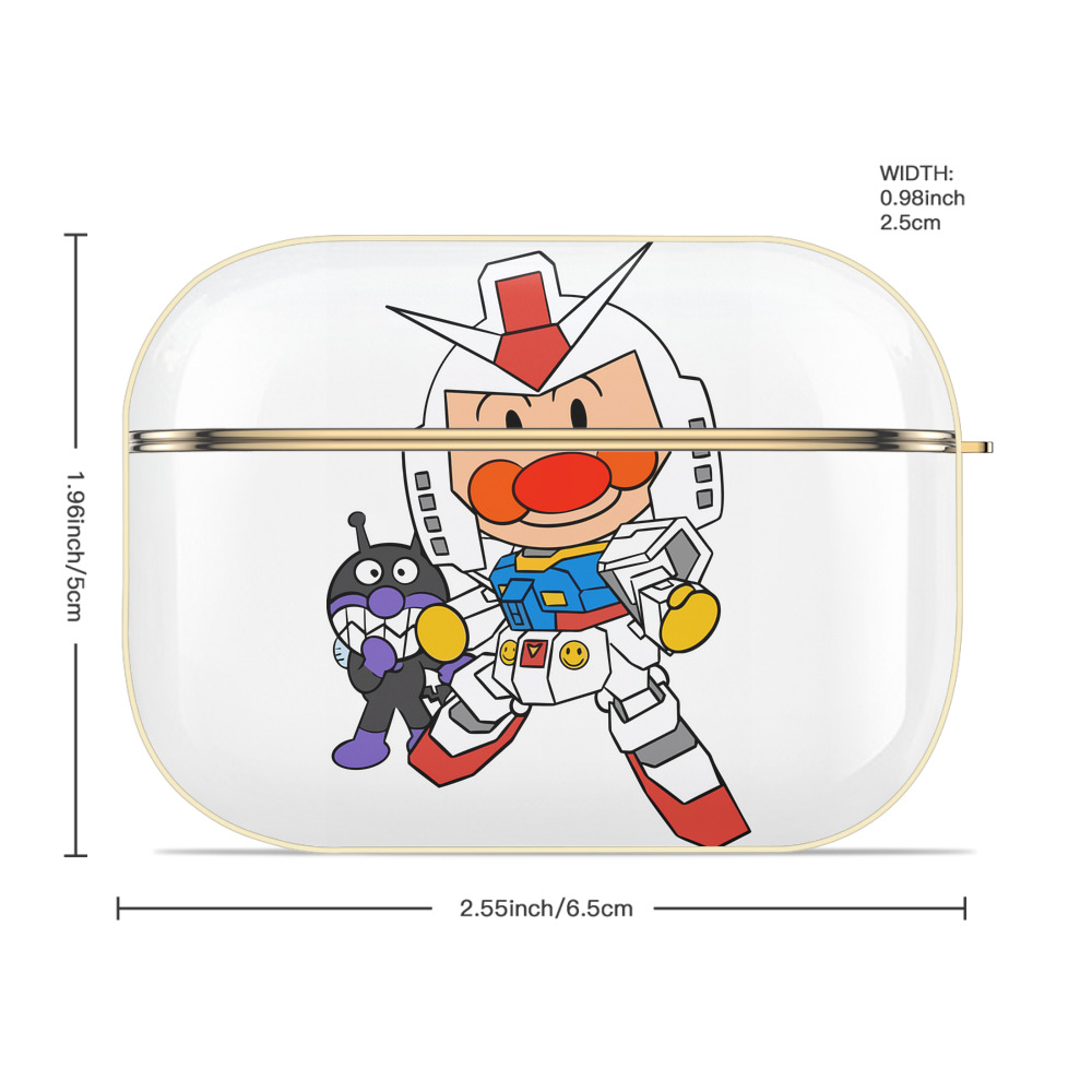 アンパンマン Anpanman 【AirPods Pro用】ハードシェル保護ケース｜耐衝撃・防指紋・カラビナ付き商品仕様