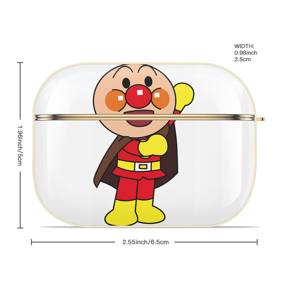 アンパンマン Anpanman 【AirPods Pro用】ハードシェル保護ケース｜耐衝撃・防指紋・カラビナ付き商品仕様