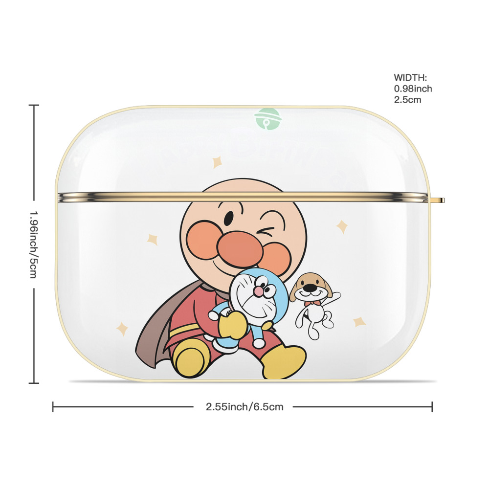 アンパンマン Anpanman 【AirPods Pro用】ハードシェル保護ケース｜耐衝撃・防指紋・カラビナ付き商品仕様