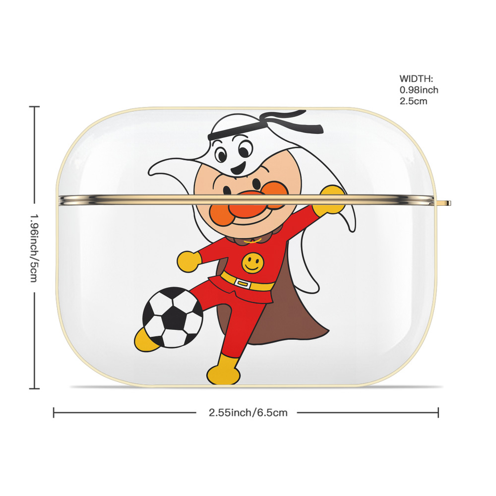 アンパンマン Anpanman 【AirPods Pro用】ハードシェル保護ケース｜耐衝撃・防指紋・カラビナ付き商品仕様