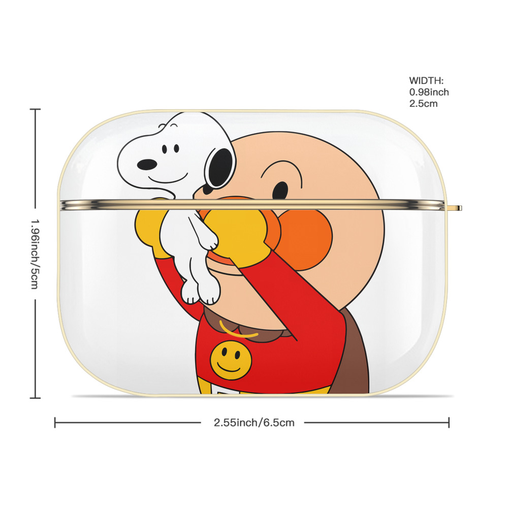 アンパンマン Anpanman 【AirPods Pro用】ハードシェル保護ケース｜耐衝撃・防指紋・カラビナ付き商品仕様