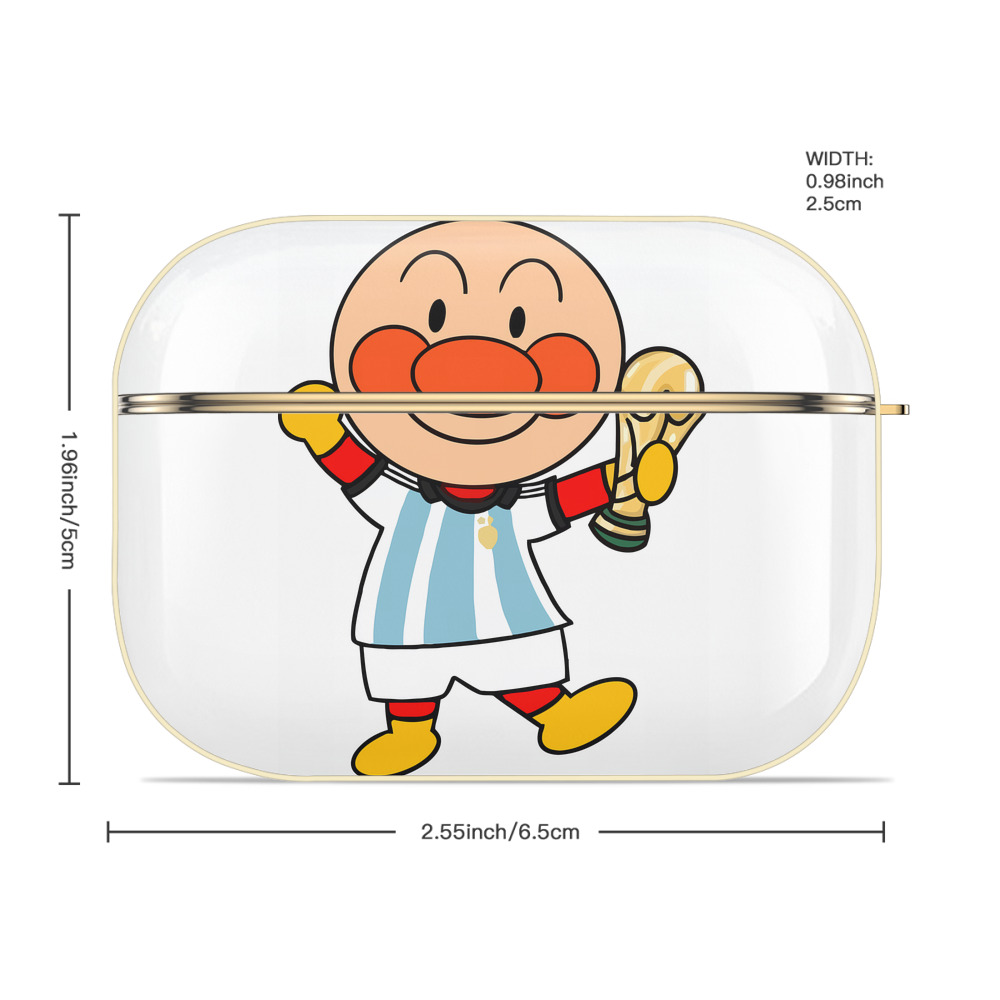 アンパンマン Anpanman 【AirPods Pro用】ハードシェル保護ケース｜耐衝撃・防指紋・カラビナ付き商品仕様