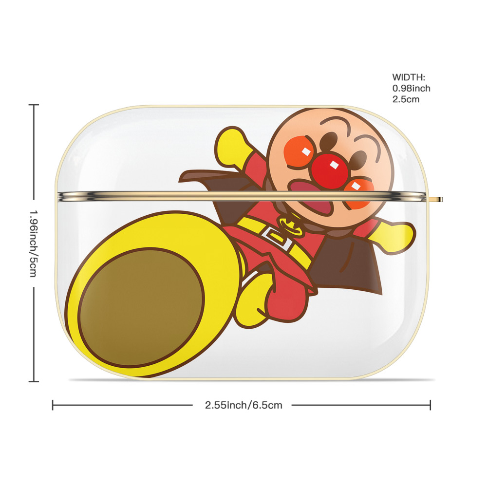 アンパンマン Anpanman 【AirPods Pro用】ハードシェル保護ケース｜耐衝撃・防指紋・カラビナ付き商品仕様