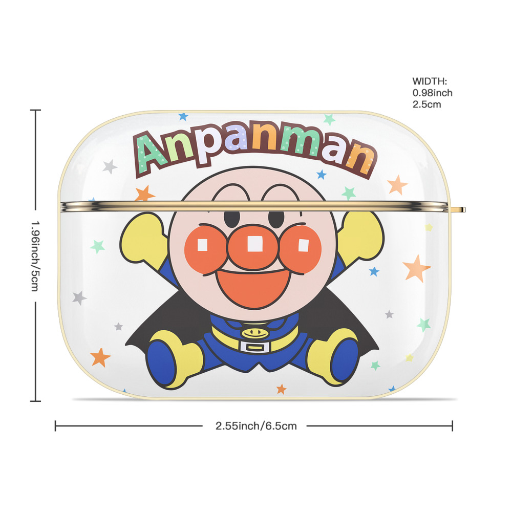 アンパンマン Anpanman 【AirPods Pro用】ハードシェル保護ケース｜耐衝撃・防指紋・カラビナ付き商品仕様