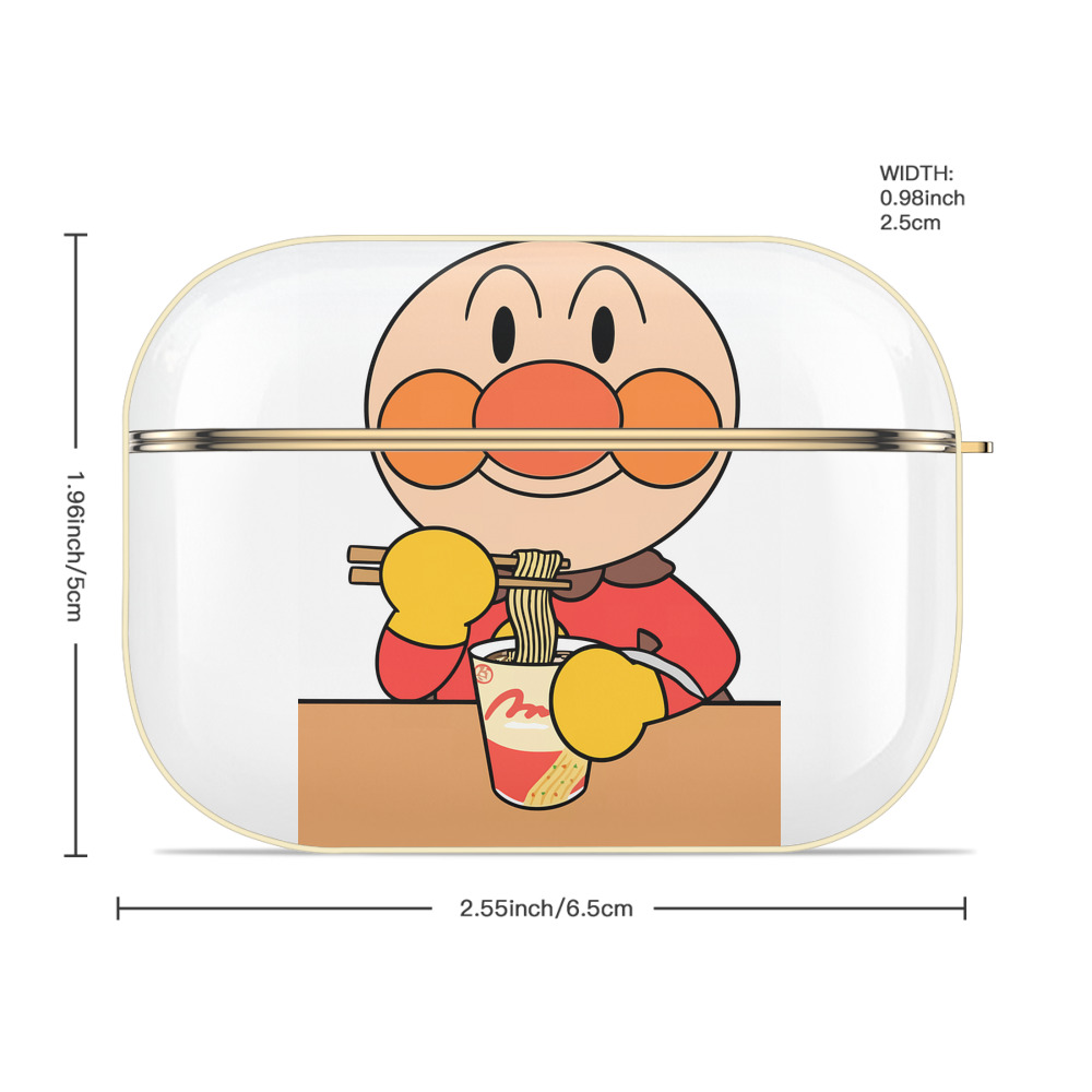 アンパンマン Anpanman 【AirPods Pro用】ハードシェル保護ケース｜耐衝撃・防指紋・カラビナ付き商品仕様