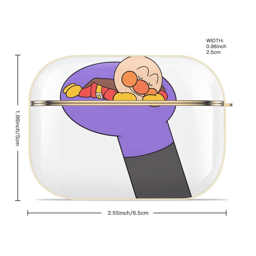 アンパンマン Anpanman 【AirPods Pro用】ハードシェル保護ケース｜耐衝撃・防指紋・カラビナ付き商品仕様