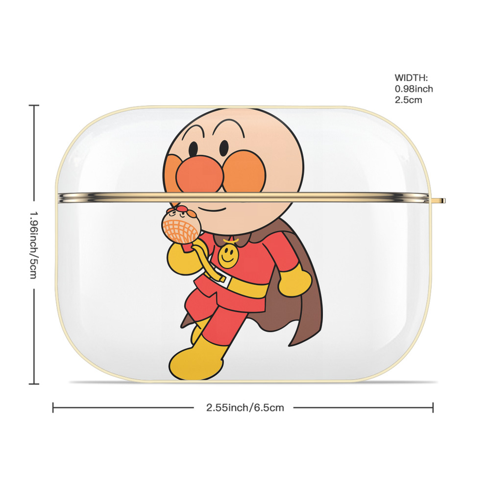 アンパンマン Anpanman 【AirPods Pro用】ハードシェル保護ケース｜耐衝撃・防指紋・カラビナ付き商品仕様