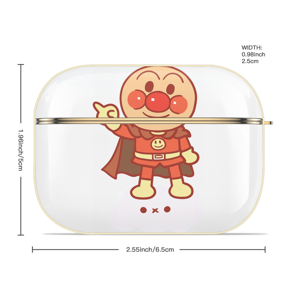 アンパンマン Anpanman 【AirPods Pro用】ハードシェル保護ケース｜耐衝撃・防指紋・カラビナ付き商品仕様