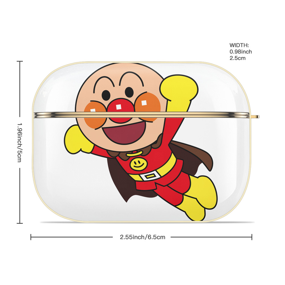 アンパンマン Anpanman 【AirPods Pro用】ハードシェル保護ケース｜耐衝撃・防指紋・カラビナ付き商品仕様