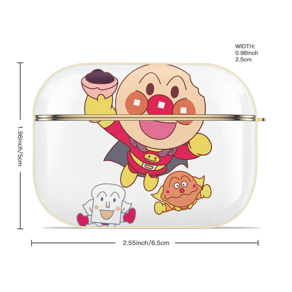 アンパンマン Anpanman 【AirPods Pro用】ハードシェル保護ケース｜耐衝撃・防指紋・カラビナ付き商品仕様