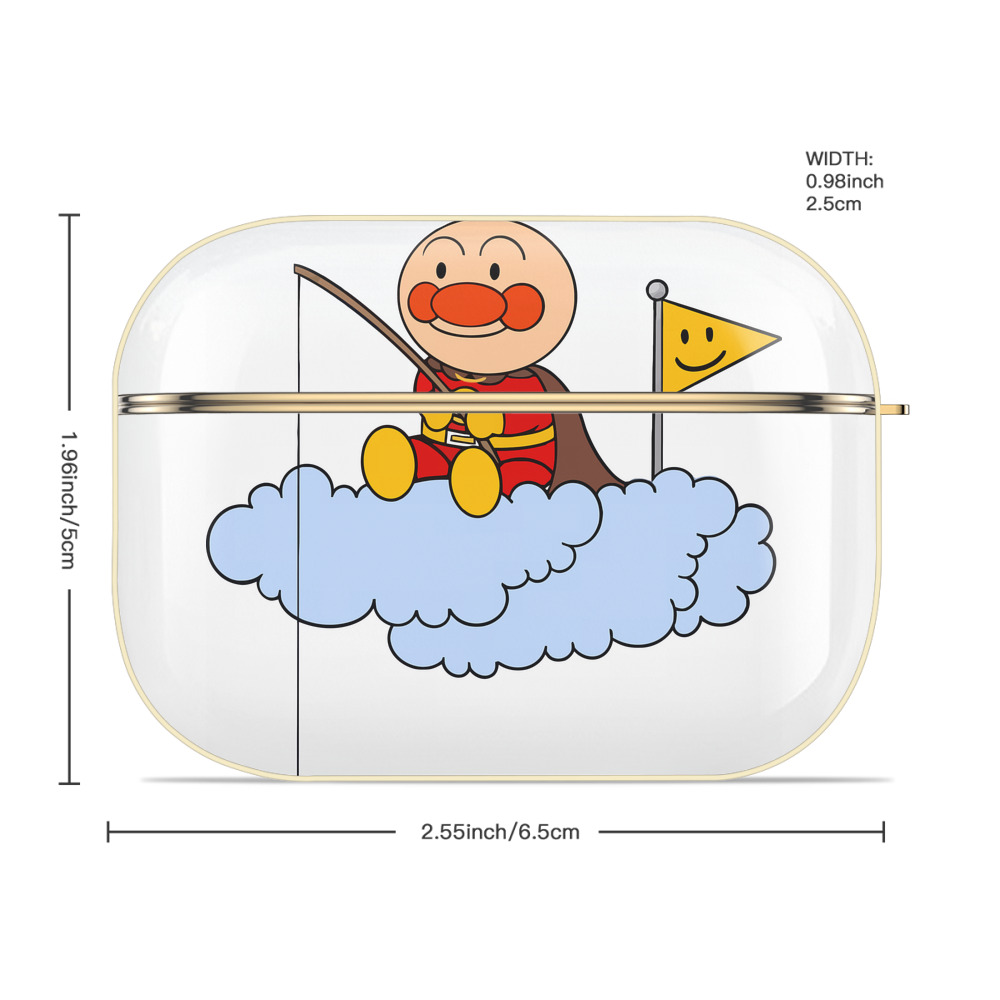 アンパンマン Anpanman 【AirPods Pro用】ハードシェル保護ケース｜耐衝撃・防指紋・カラビナ付き商品仕様
