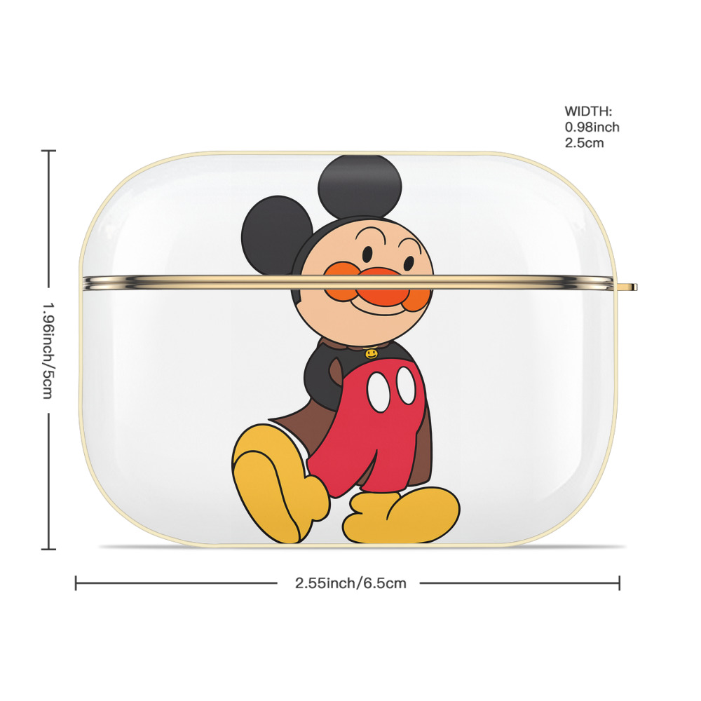 アンパンマン Anpanman 【AirPods Pro用】ハードシェル保護ケース｜耐衝撃・防指紋・カラビナ付き商品仕様