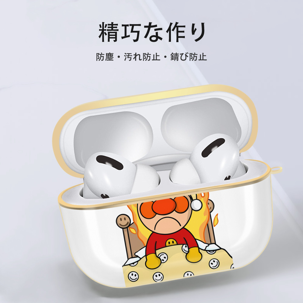 アンパンマン Anpanman 【AirPods Pro用】ハードシェル保護ケース｜耐衝撃・防指紋・カラビナ付き商品仕様