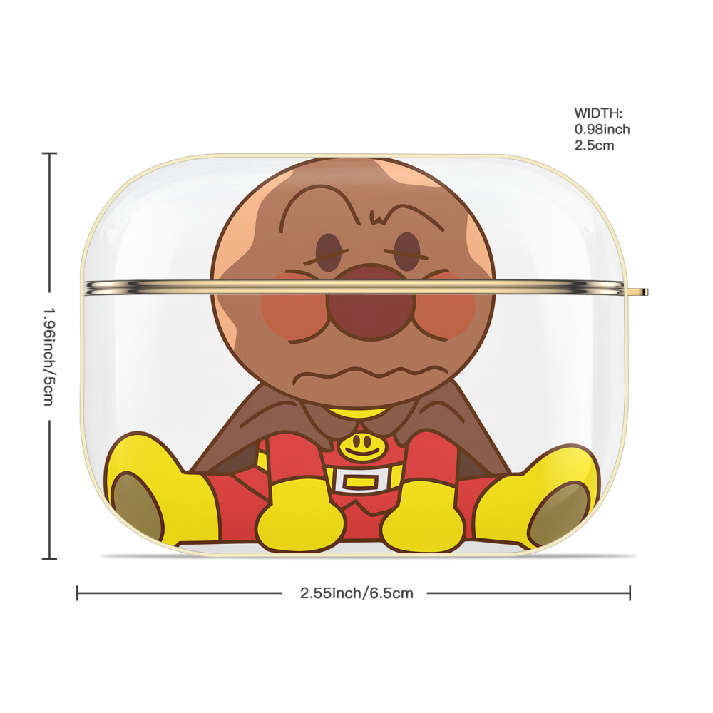 アンパンマン Anpanman 【AirPods Pro用】ハードシェル保護ケース｜耐衝撃・防指紋・カラビナ付き商品仕様