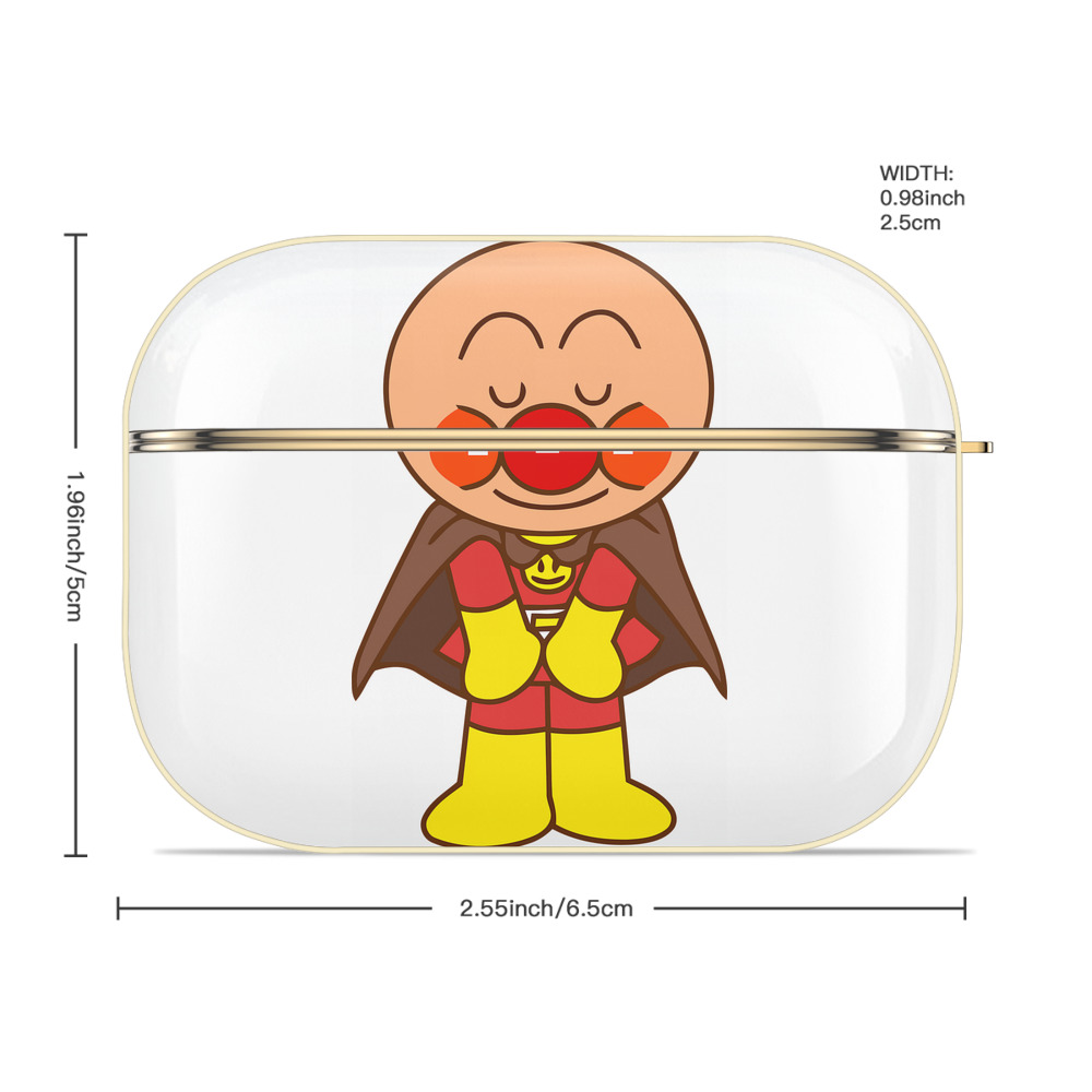アンパンマン Anpanman 【AirPods Pro用】ハードシェル保護ケース｜耐衝撃・防指紋・カラビナ付き商品仕様