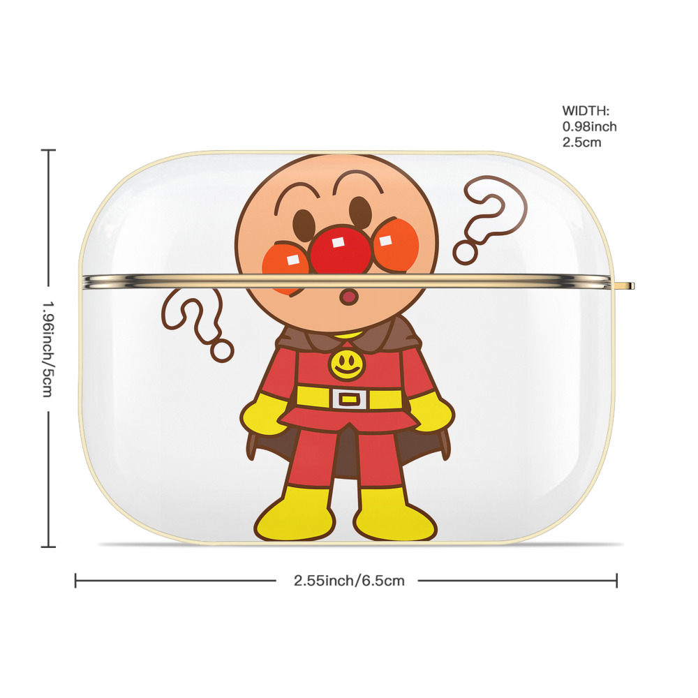 アンパンマン Anpanman 【AirPods Pro用】ハードシェル保護ケース｜耐衝撃・防指紋・カラビナ付き商品仕様
