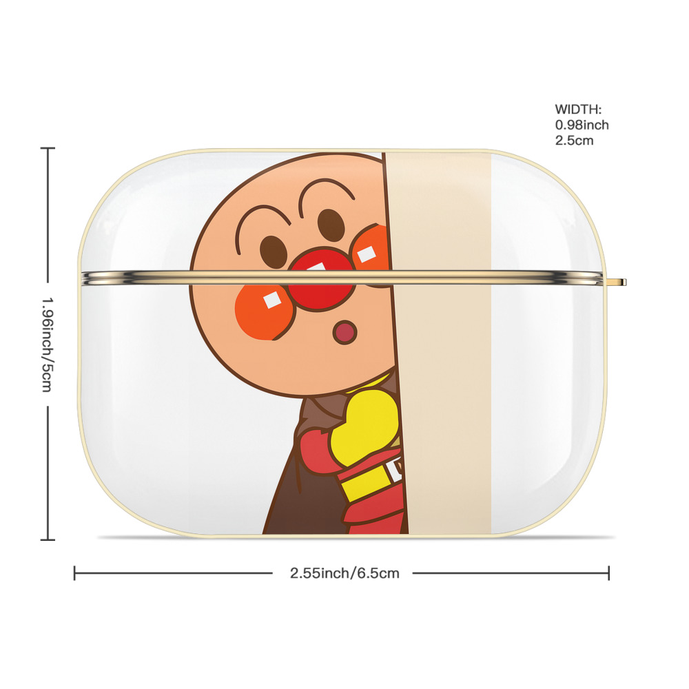 アンパンマン Anpanman 【AirPods Pro用】ハードシェル保護ケース｜耐衝撃・防指紋・カラビナ付き商品仕様
