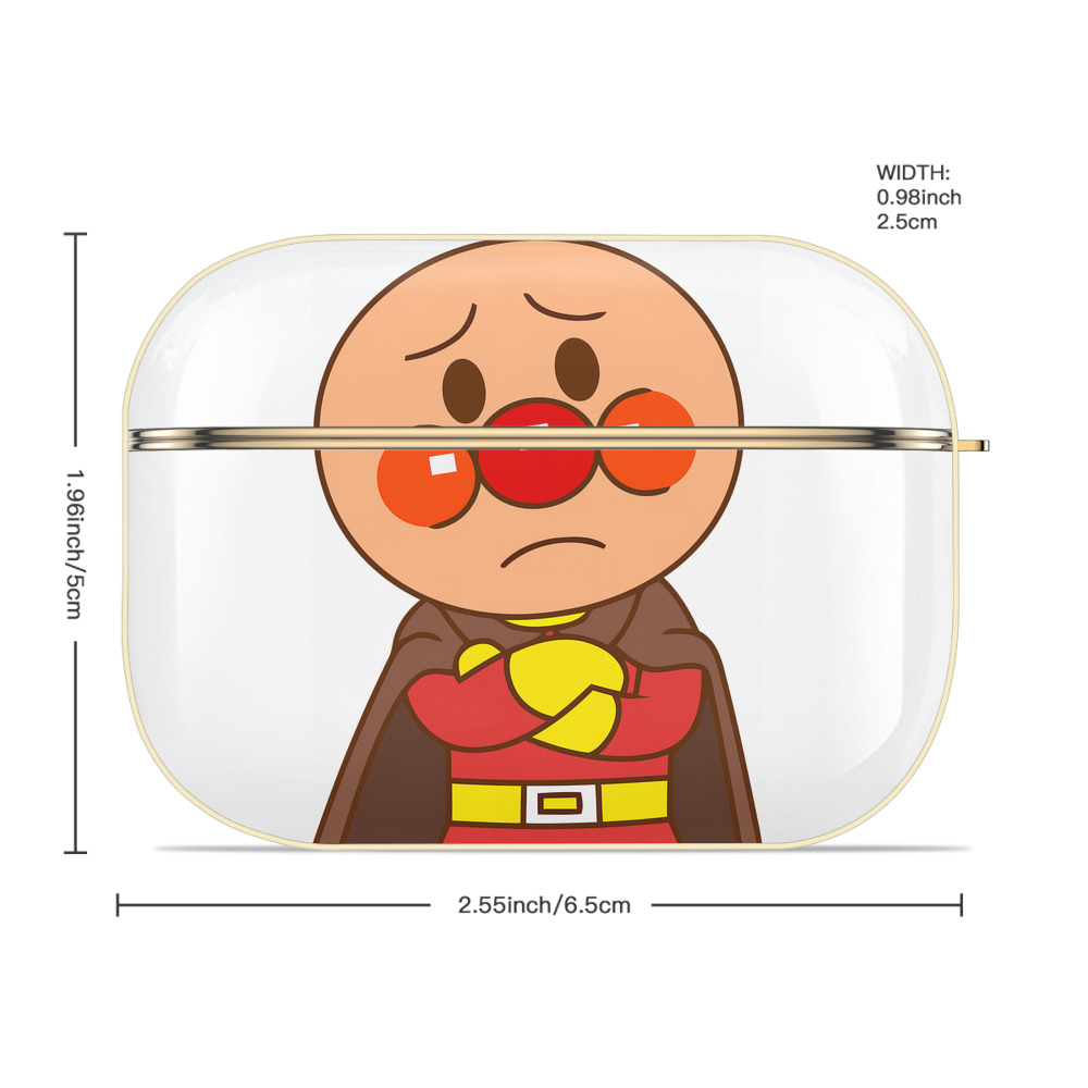 アンパンマン Anpanman 【AirPods Pro用】ハードシェル保護ケース｜耐衝撃・防指紋・カラビナ付き商品仕様