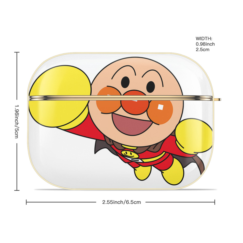 アンパンマン Anpanman 【AirPods Pro用】ハードシェル保護ケース｜耐衝撃・防指紋・カラビナ付き商品仕様