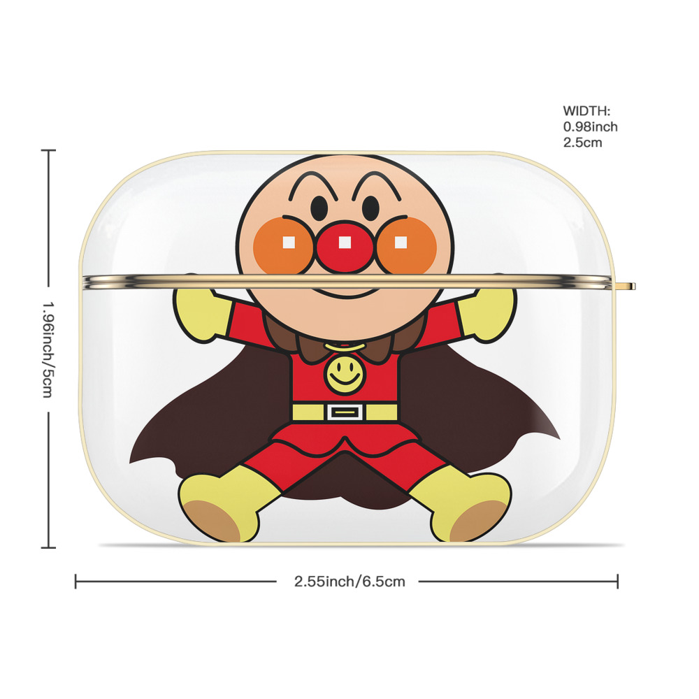 アンパンマン Anpanman 【AirPods Pro用】ハードシェル保護ケース｜耐衝撃・防指紋・カラビナ付き商品仕様