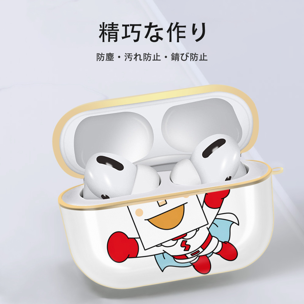 アンパンマン Anpanman 【AirPods Pro用】ハードシェル保護ケース｜耐衝撃・防指紋・カラビナ付き商品仕様