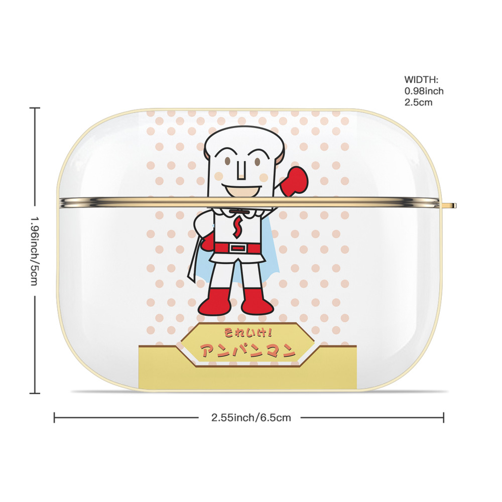アンパンマン Anpanman 【AirPods Pro用】ハードシェル保護ケース｜耐衝撃・防指紋・カラビナ付き商品仕様