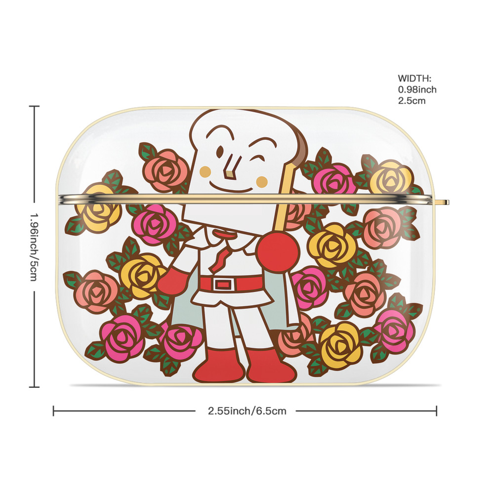 アンパンマン Anpanman 【AirPods Pro用】ハードシェル保護ケース｜耐衝撃・防指紋・カラビナ付き商品仕様