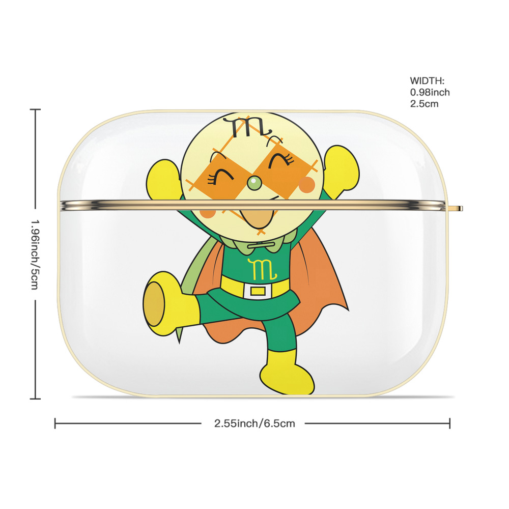 アンパンマン Anpanman 【AirPods Pro用】ハードシェル保護ケース｜耐衝撃・防指紋・カラビナ付き商品仕様