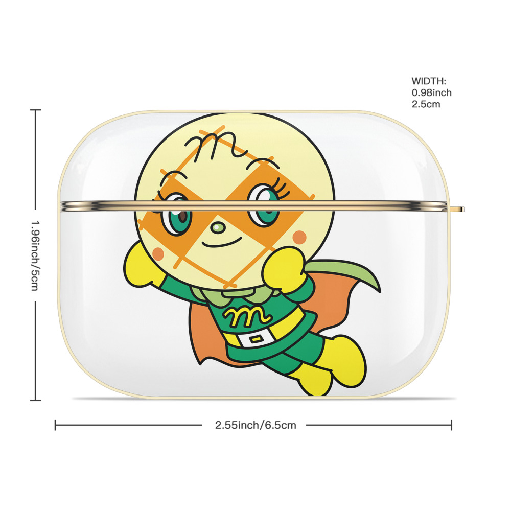 アンパンマン Anpanman 【AirPods Pro用】ハードシェル保護ケース｜耐衝撃・防指紋・カラビナ付き商品仕様