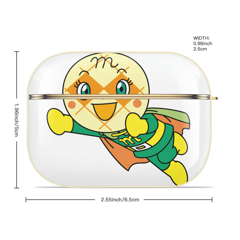 アンパンマン Anpanman 【AirPods Pro用】ハードシェル保護ケース｜耐衝撃・防指紋・カラビナ付き商品仕様
