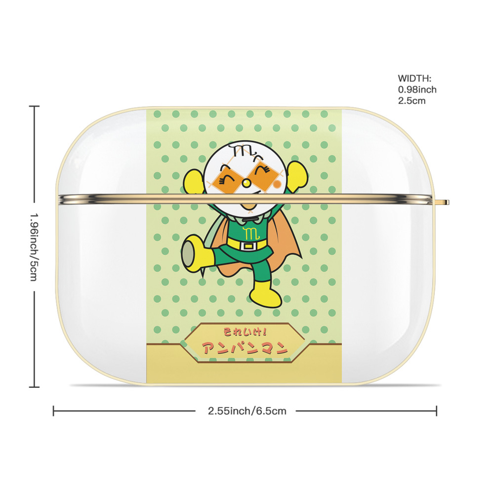 アンパンマン Anpanman 【AirPods Pro用】ハードシェル保護ケース｜耐衝撃・防指紋・カラビナ付き商品仕様