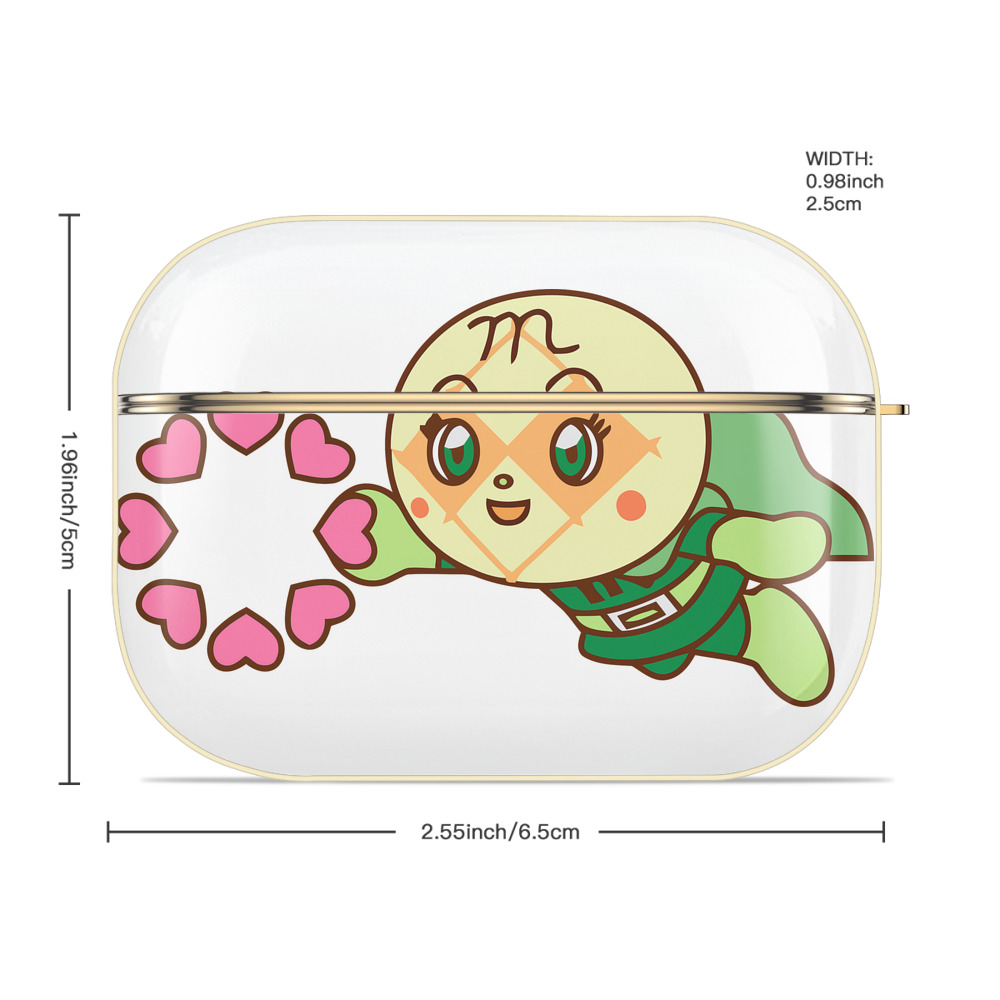 アンパンマン Anpanman 【AirPods Pro用】ハードシェル保護ケース｜耐衝撃・防指紋・カラビナ付き商品仕様