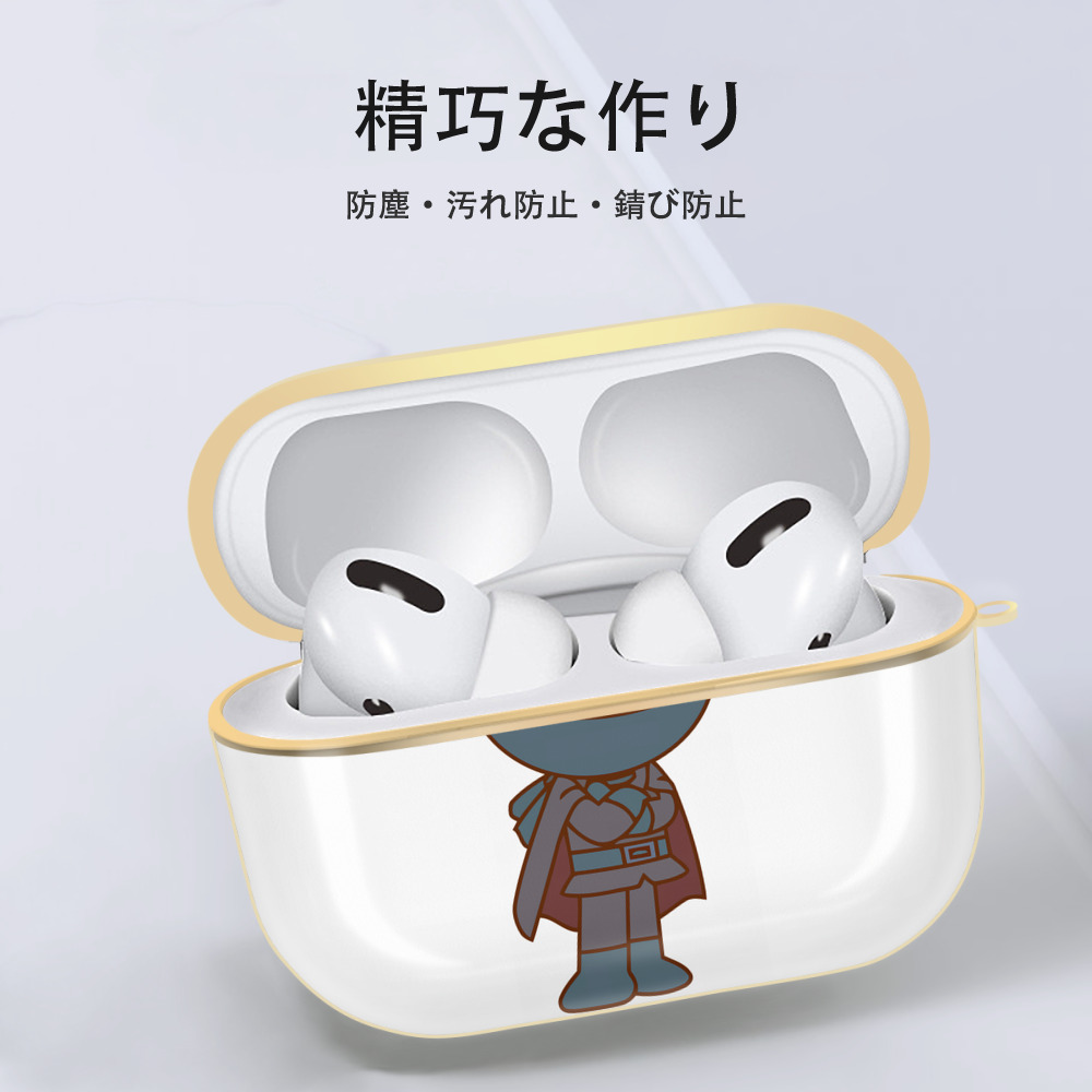 アンパンマン Anpanman 【AirPods Pro用】ハードシェル保護ケース｜耐衝撃・防指紋・カラビナ付き商品仕様