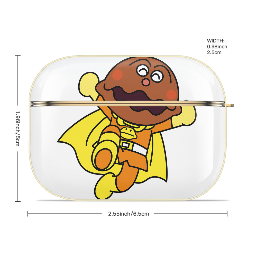 アンパンマン Anpanman 【AirPods Pro用】ハードシェル保護ケース｜耐衝撃・防指紋・カラビナ付き商品仕様