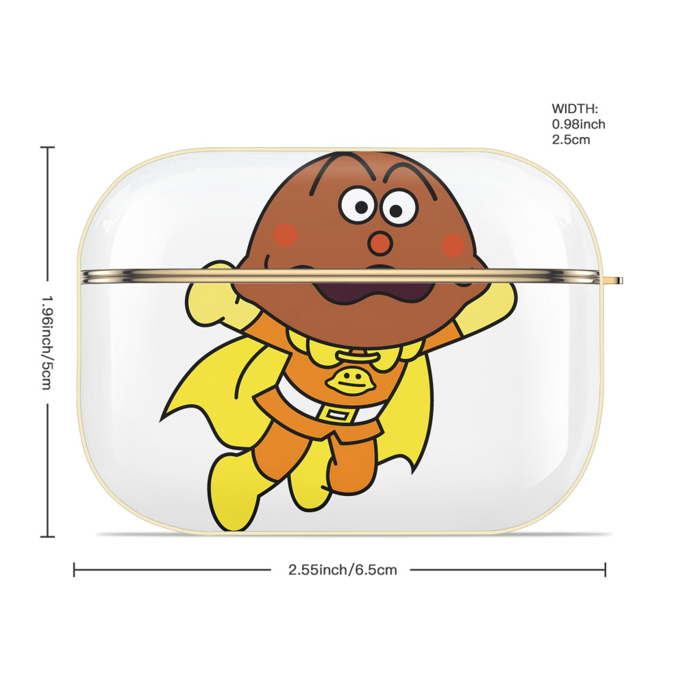 アンパンマン Anpanman 【AirPods Pro用】ハードシェル保護ケース｜耐衝撃・防指紋・カラビナ付き商品仕様