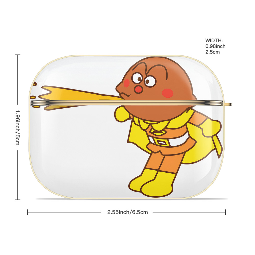 アンパンマン Anpanman 【AirPods Pro用】ハードシェル保護ケース｜耐衝撃・防指紋・カラビナ付き商品仕様