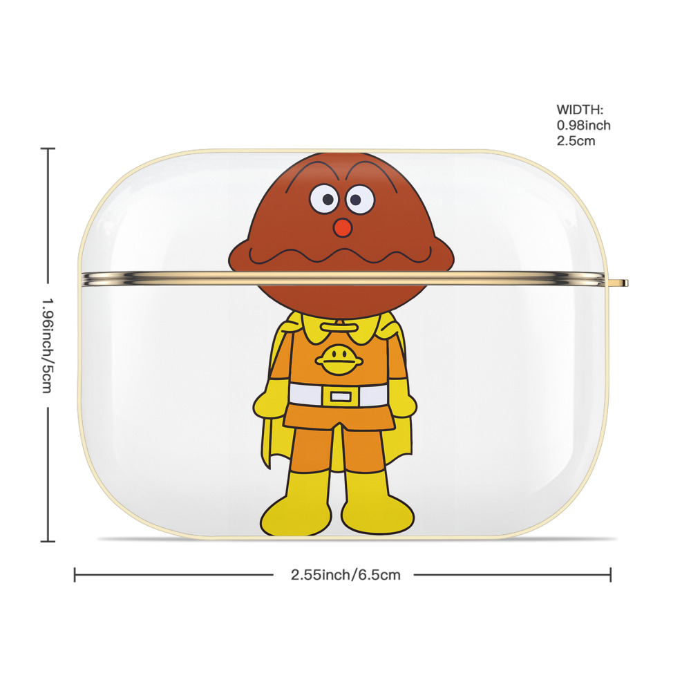 アンパンマン Anpanman 【AirPods Pro用】ハードシェル保護ケース｜耐衝撃・防指紋・カラビナ付き商品仕様