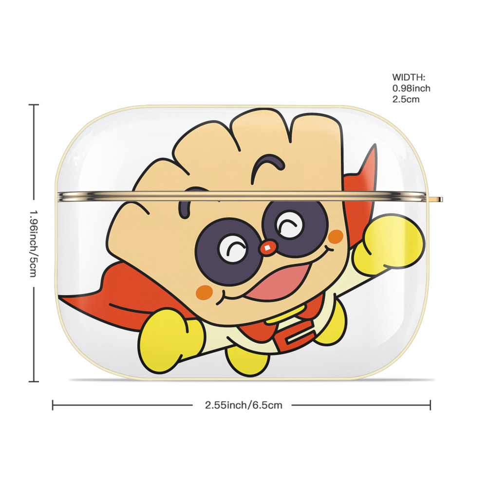 アンパンマン Anpanman 【AirPods Pro用】ハードシェル保護ケース｜耐衝撃・防指紋・カラビナ付き商品仕様