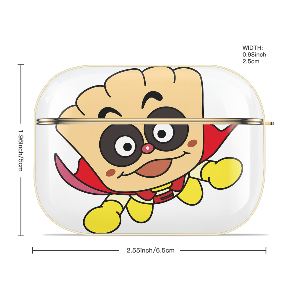 アンパンマン Anpanman 【AirPods Pro用】ハードシェル保護ケース｜耐衝撃・防指紋・カラビナ付き商品仕様