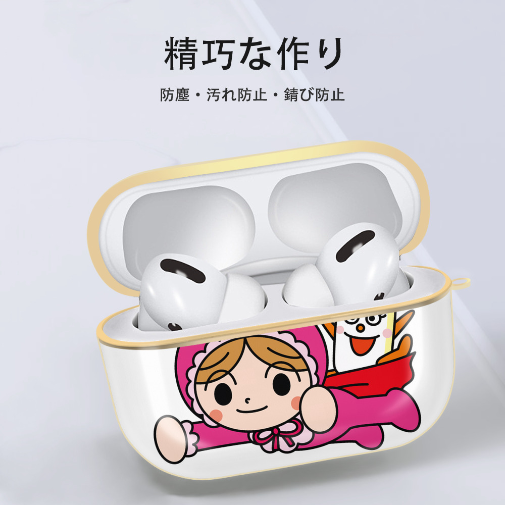 アンパンマン Anpanman 【AirPods Pro用】ハードシェル保護ケース｜耐衝撃・防指紋・カラビナ付き商品仕様