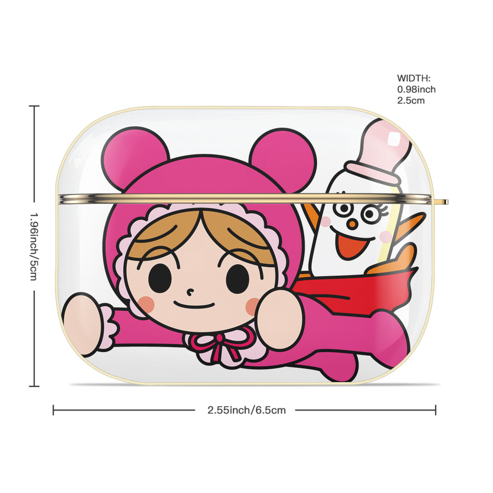 アンパンマン Anpanman 【AirPods Pro用】ハードシェル保護ケース｜耐衝撃・防指紋・カラビナ付き商品仕様