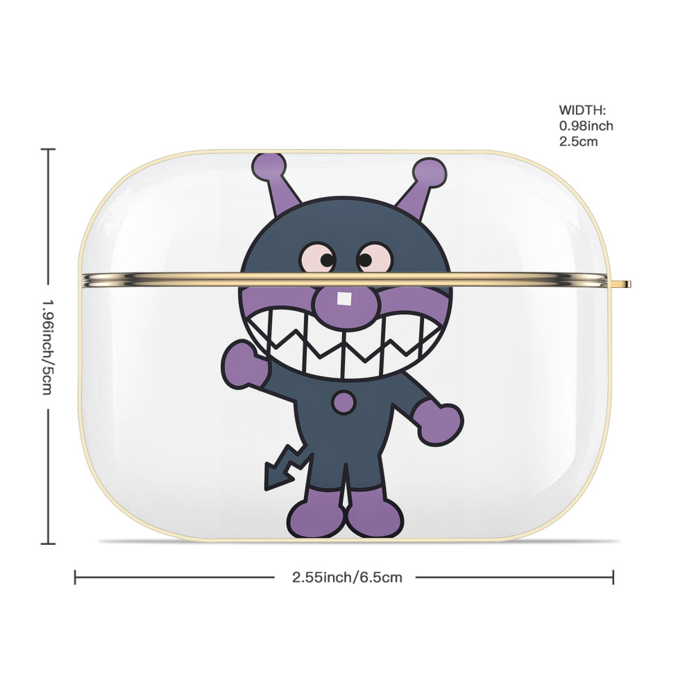 アンパンマン Anpanman 【AirPods Pro用】ハードシェル保護ケース｜耐衝撃・防指紋・カラビナ付き商品仕様