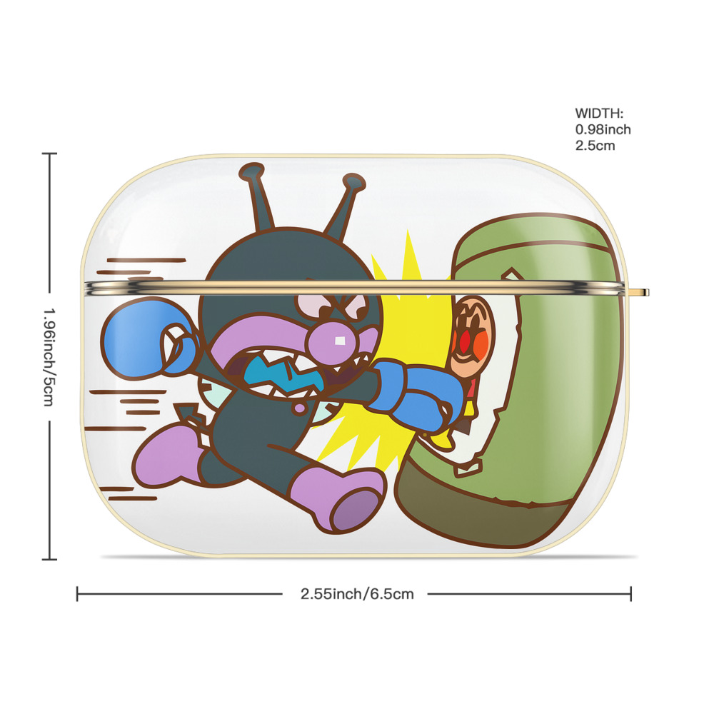 アンパンマン Anpanman 【AirPods Pro用】ハードシェル保護ケース｜耐衝撃・防指紋・カラビナ付き商品仕様