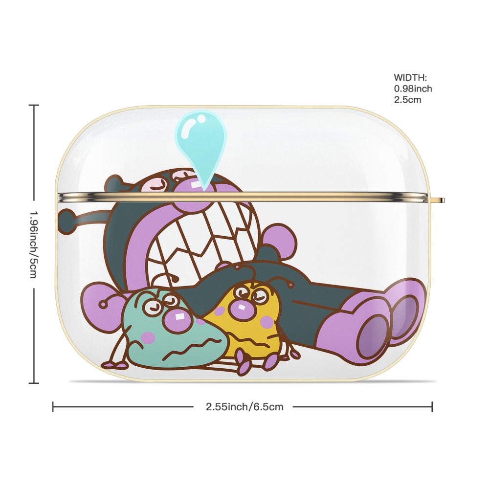 アンパンマン Anpanman 【AirPods Pro用】ハードシェル保護ケース｜耐衝撃・防指紋・カラビナ付き商品仕様