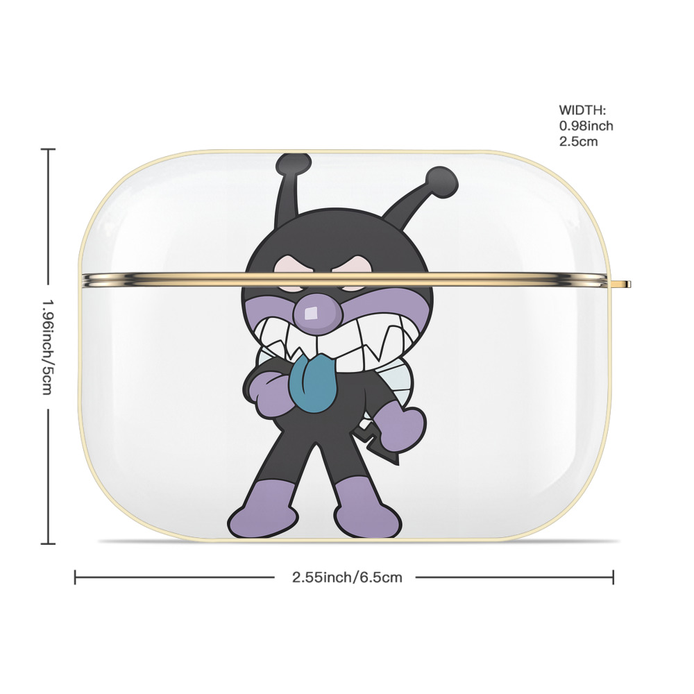 アンパンマン Anpanman 【AirPods Pro用】ハードシェル保護ケース｜耐衝撃・防指紋・カラビナ付き商品仕様