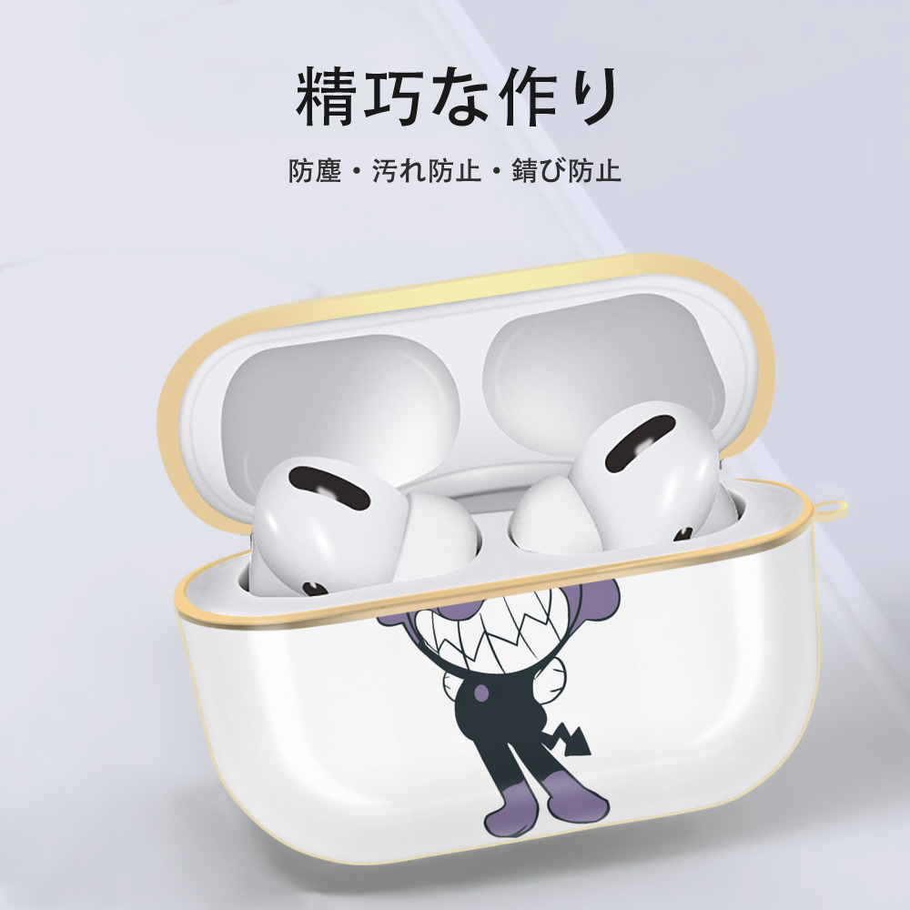 アンパンマン Anpanman 【AirPods Pro用】ハードシェル保護ケース｜耐衝撃・防指紋・カラビナ付き商品仕様