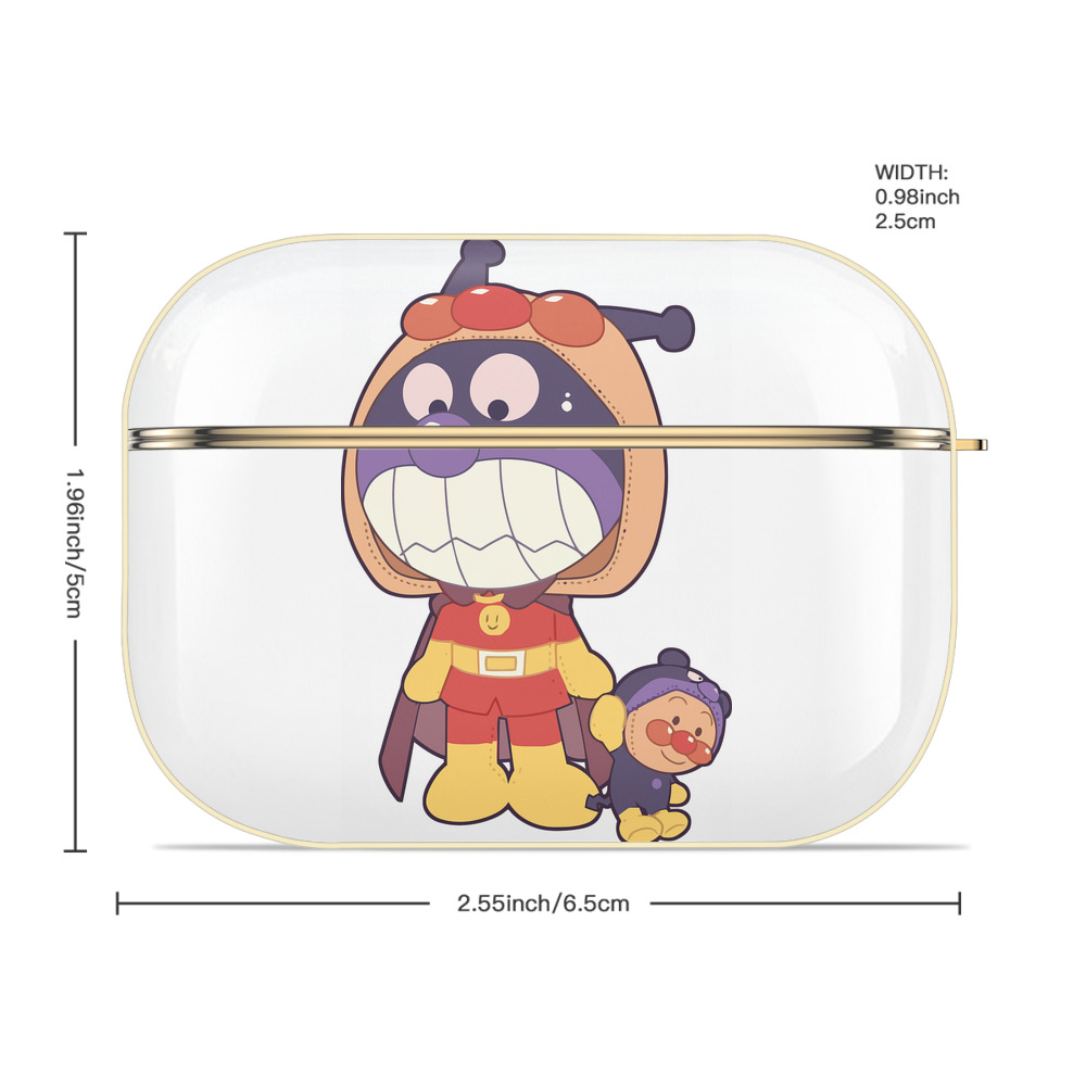 アンパンマン Anpanman 【AirPods Pro用】ハードシェル保護ケース｜耐衝撃・防指紋・カラビナ付き商品仕様