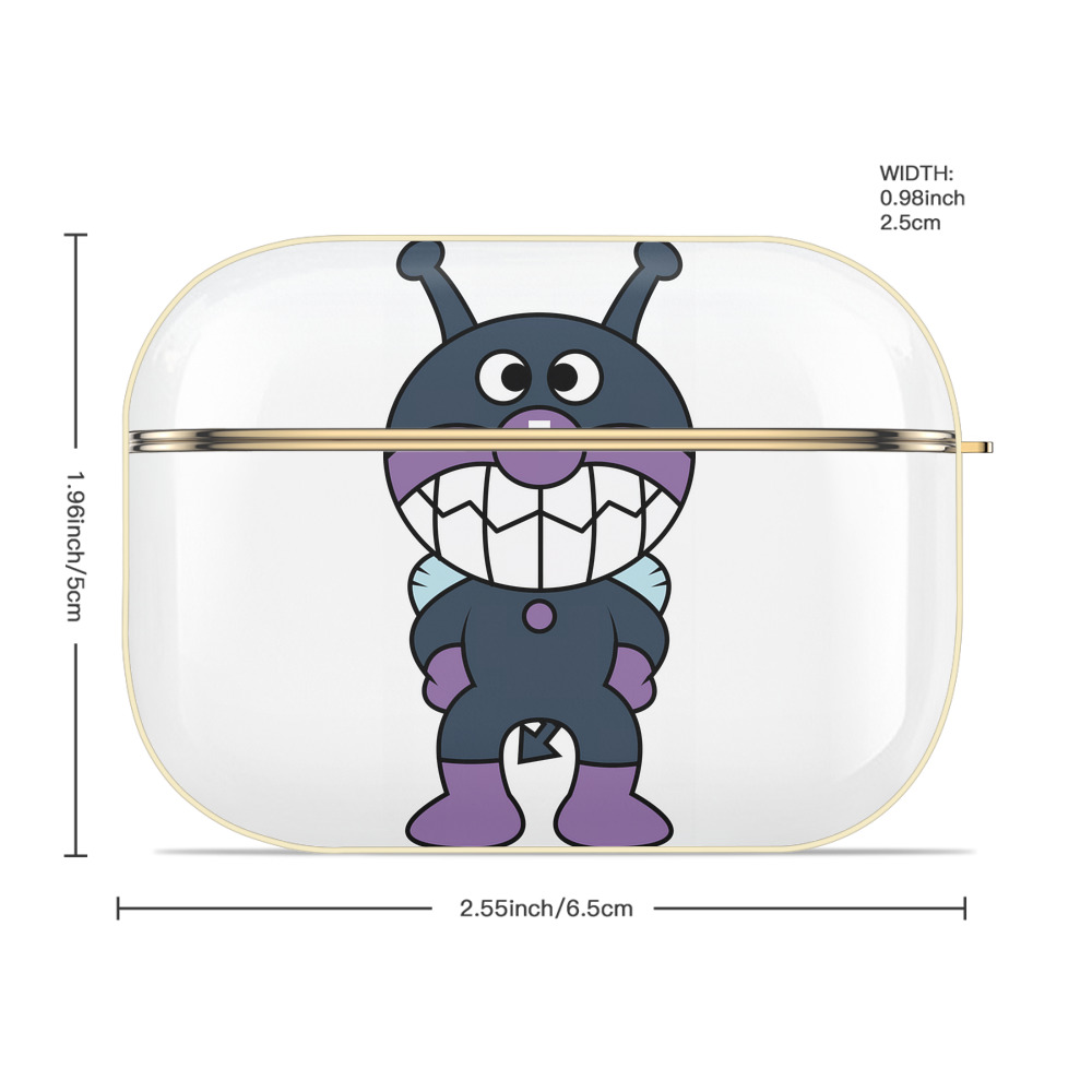 アンパンマン Anpanman 【AirPods Pro用】ハードシェル保護ケース｜耐衝撃・防指紋・カラビナ付き商品仕様