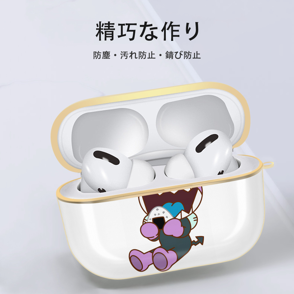 アンパンマン Anpanman 【AirPods Pro用】ハードシェル保護ケース｜耐衝撃・防指紋・カラビナ付き商品仕様