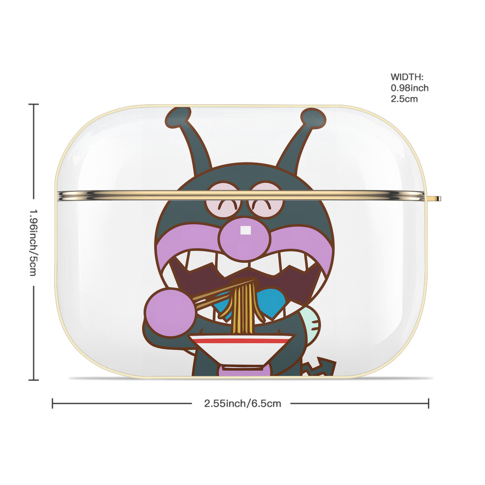 アンパンマン Anpanman 【AirPods Pro用】ハードシェル保護ケース｜耐衝撃・防指紋・カラビナ付き商品仕様
